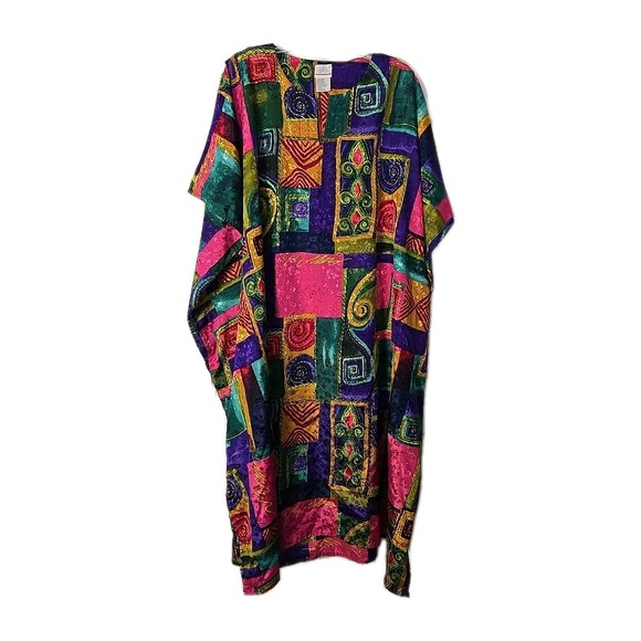 Simply Emma Dresses & Skirts - Simply Basic Womans Kimona One Size Maxi Multicolor Side Pockets